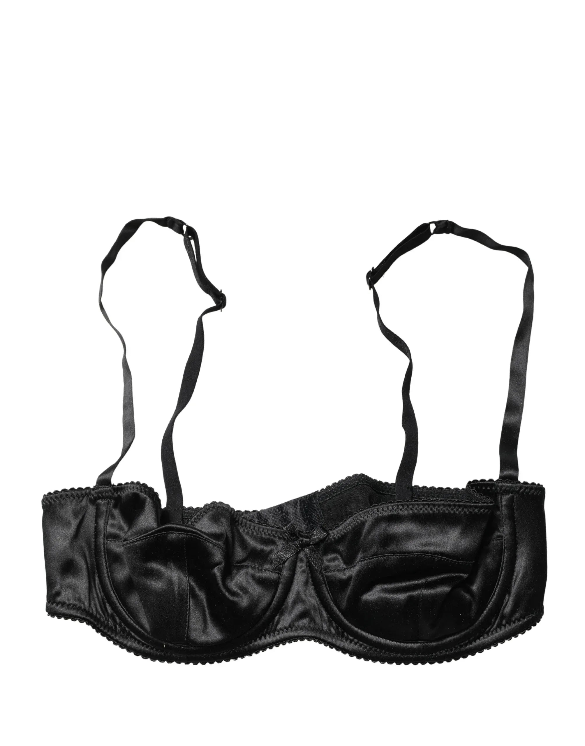 Dolce & Gabbana Black Semi-Pad Underwire Balconette Bra Underwear