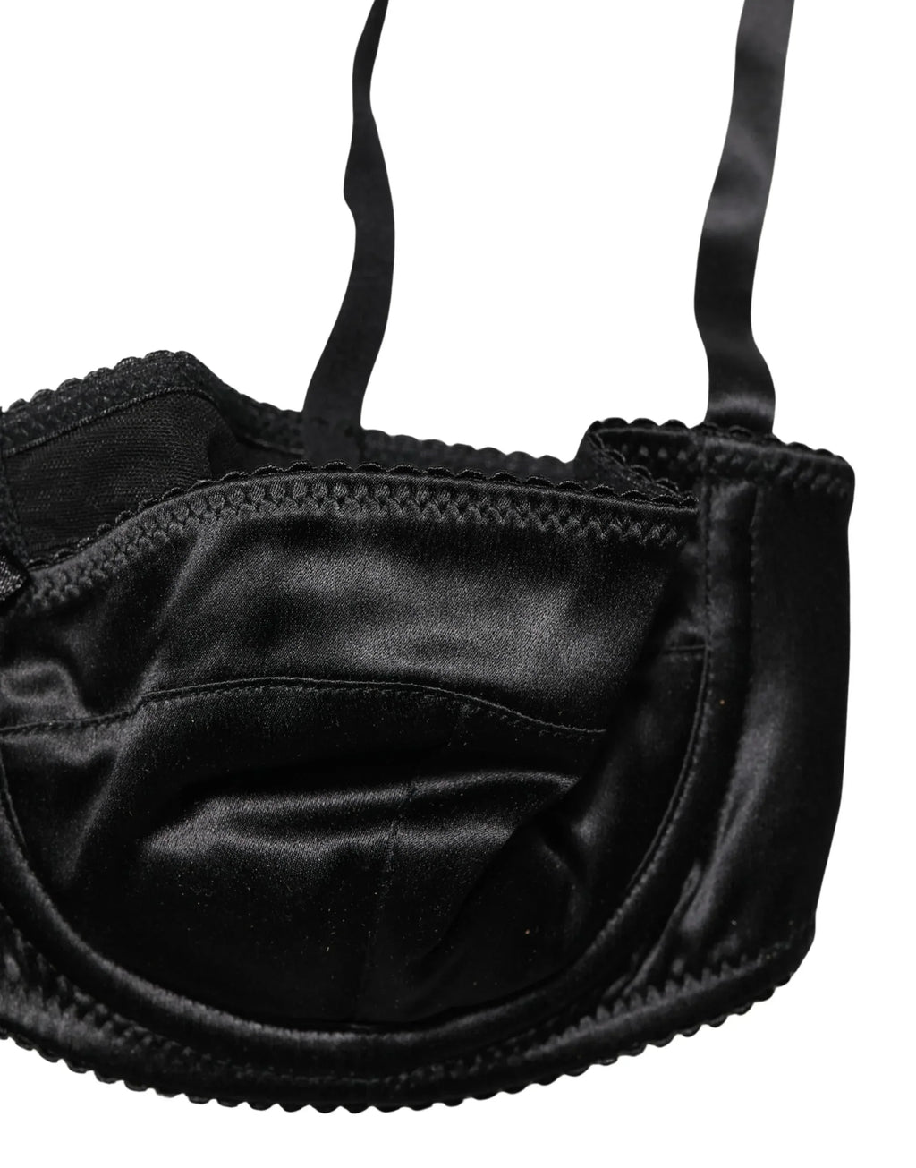 Dolce & Gabbana Black Semi-Pad Underwire Balconette Bra Underwear
