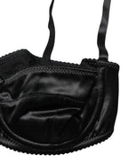 Dolce & Gabbana Black Semi-Pad Underwire Balconette Bra Underwear
