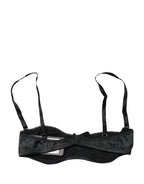 Dolce & Gabbana Black Semi-Pad Underwire Balconette Bra Underwear