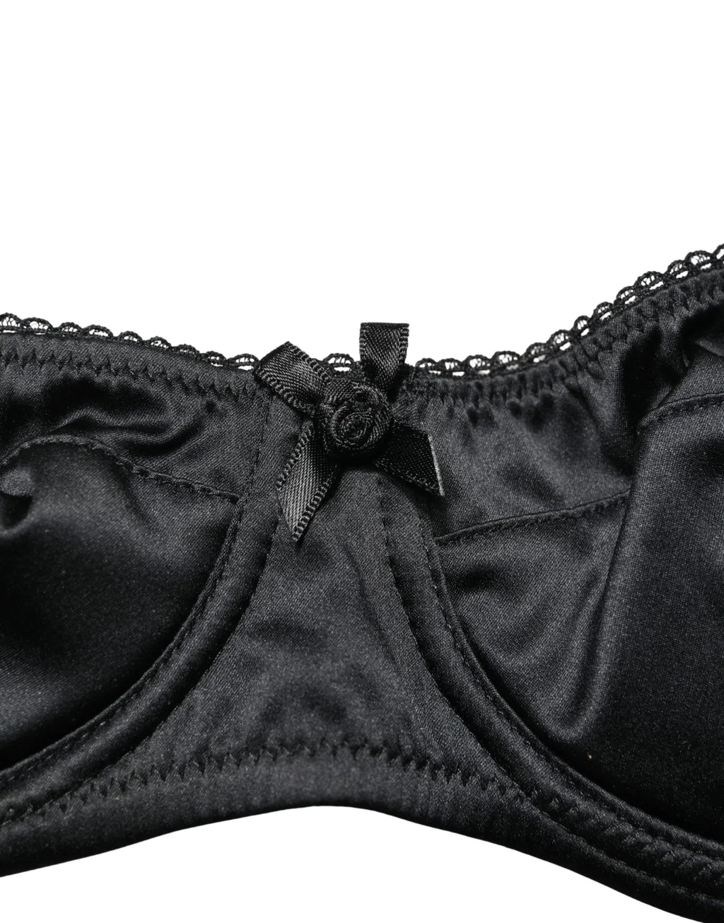 Dolce & Gabbana Black Semi-Pad Underwire Balconette Bra Underwear