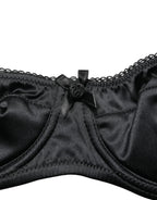 Dolce & Gabbana Black Semi-Pad Underwire Balconette Bra Underwear