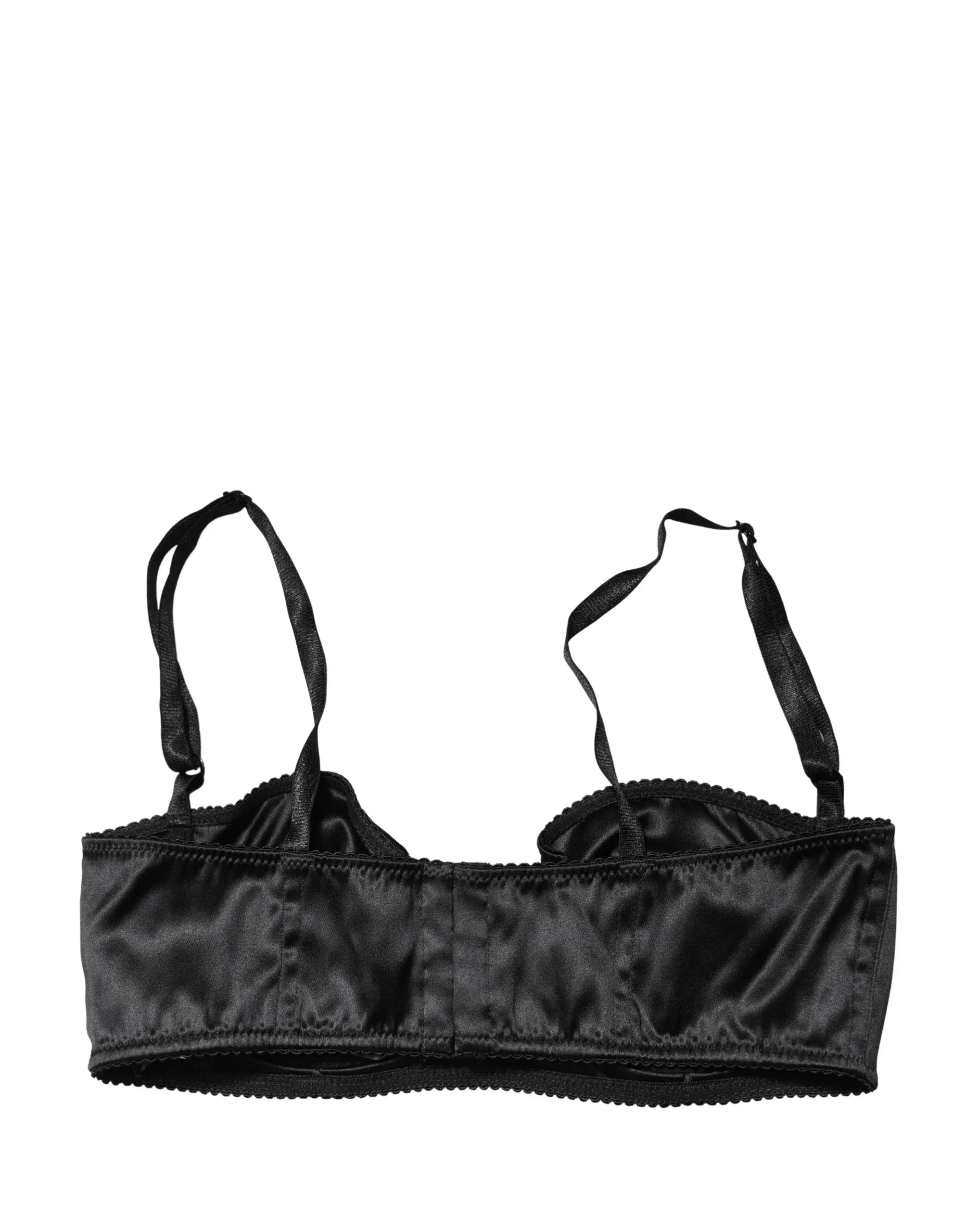 Dolce & Gabbana Black Semi-Pad Underwire Balconette Bra Underwear