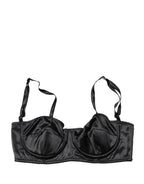 Dolce & Gabbana Black Semi-Pad Underwire Balconette Bra Underwear