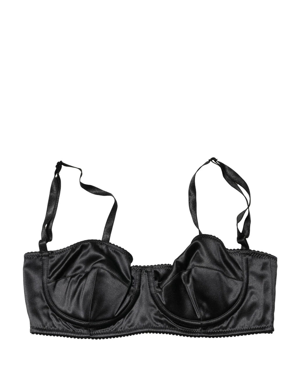 Dolce & Gabbana Black Semi-Pad Underwire Balconette Bra Underwear