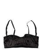 Dolce & Gabbana Black Semi-Pad Underwire Balconette Bra Underwear