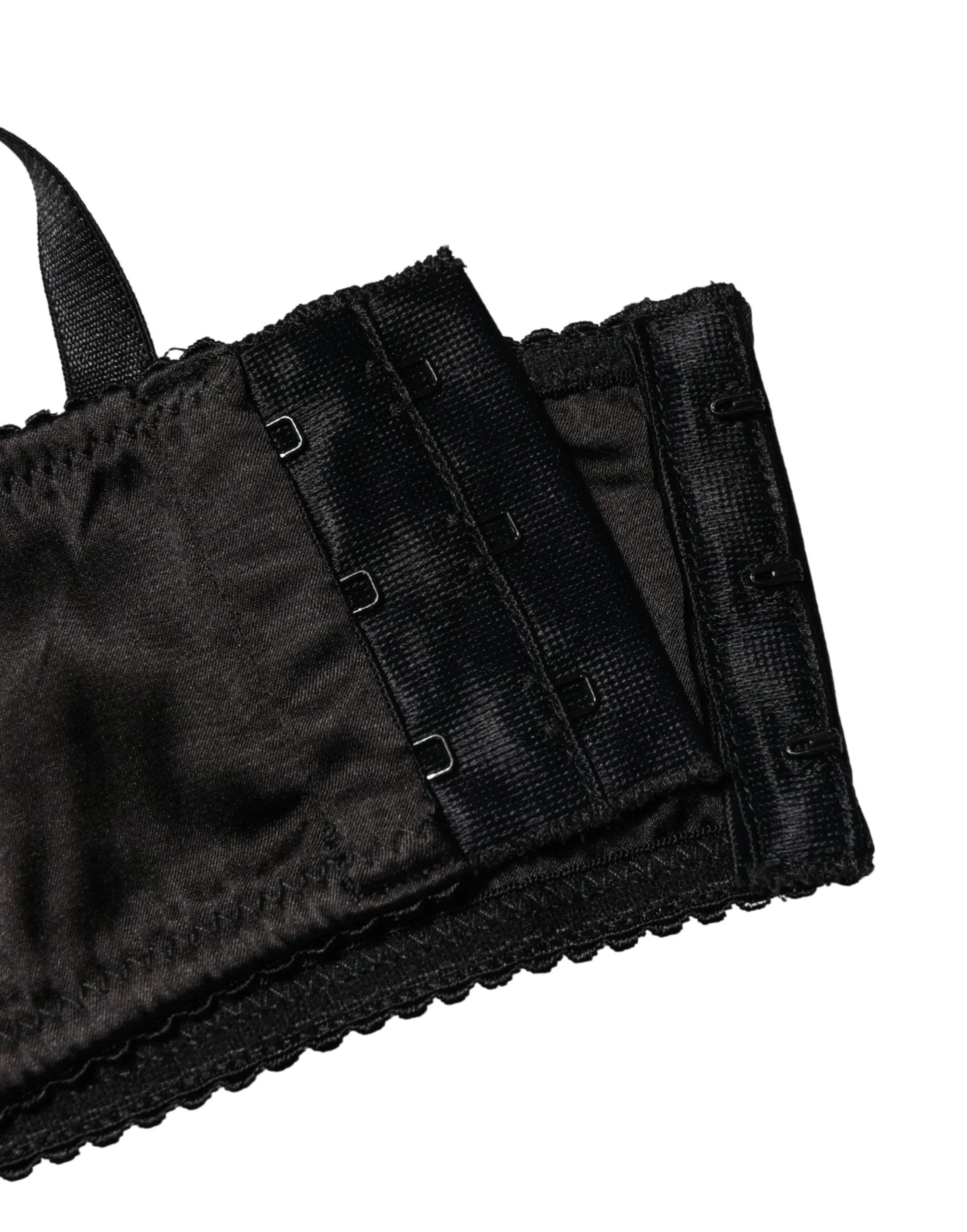 Dolce & Gabbana Black Semi-Pad Underwire Balconette Bra Underwear