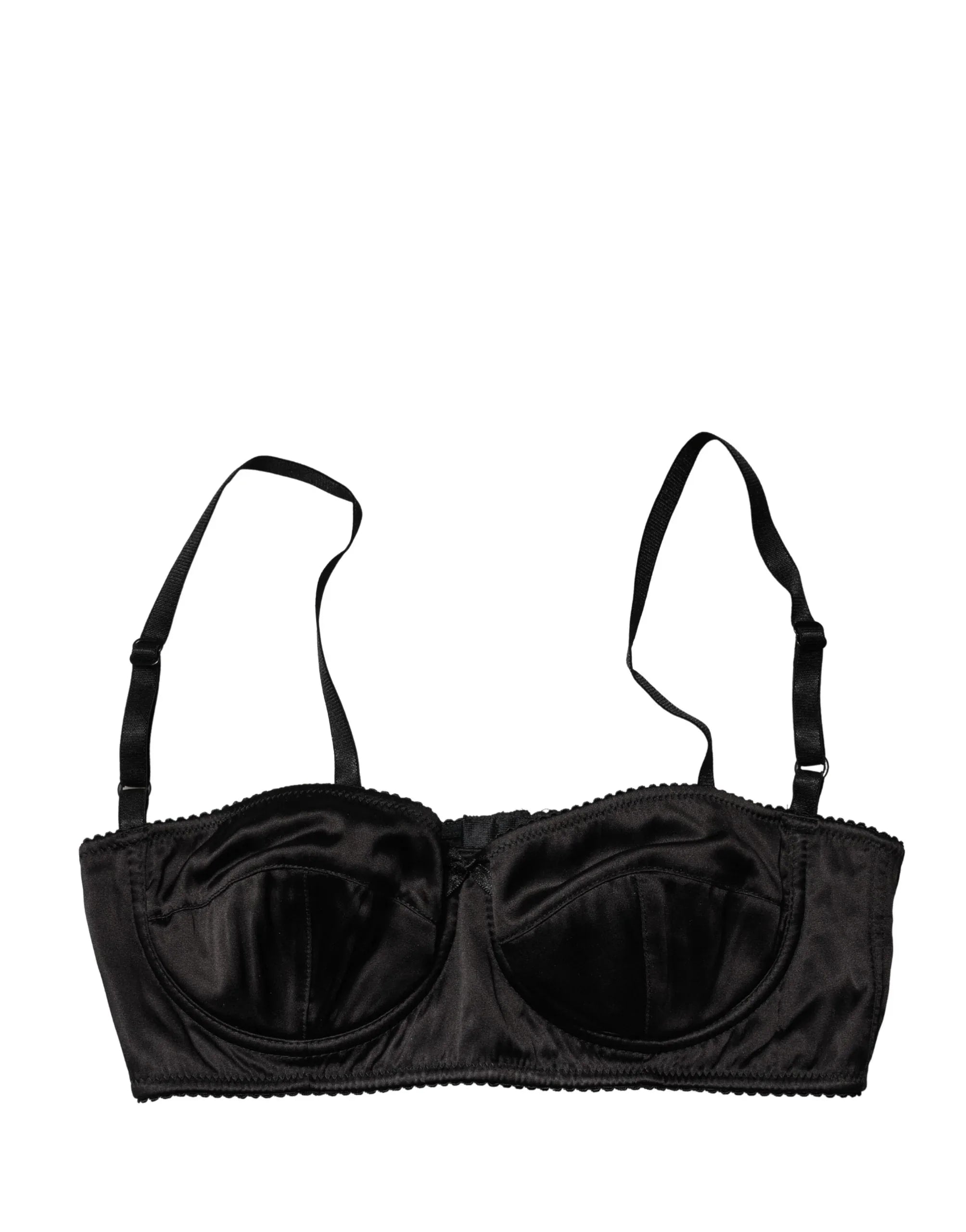 Dolce & Gabbana Black Semi-Pad Underwire Balconette Bra Underwear
