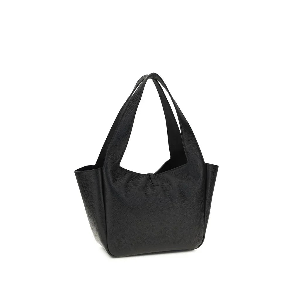 Saint Laurent Black Other Fibres Shoulder Bag