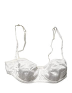 Dolce & Gabbana White Semi-Pad Underwire Balconette Underwear