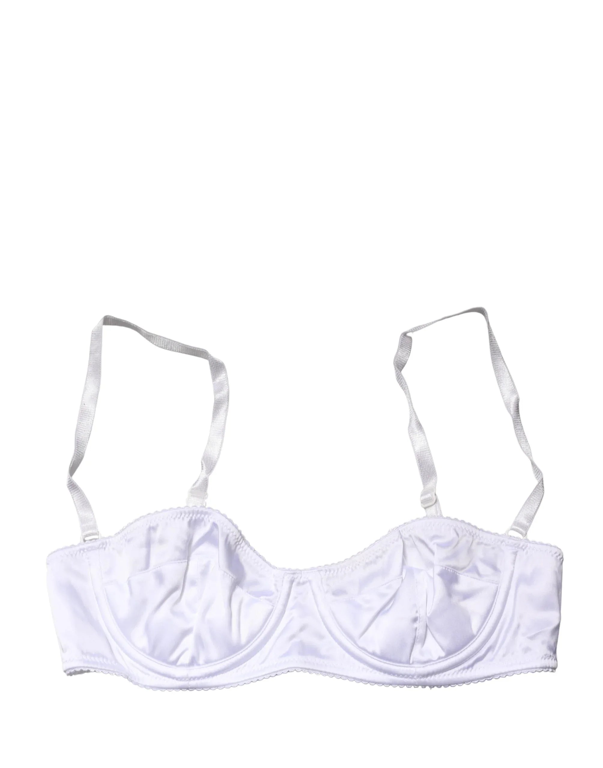 Dolce & Gabbana White Semi-Pad Underwire Balconette Bra Underwear