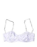 Dolce & Gabbana White Semi-Pad Underwire Balconette Bra Underwear