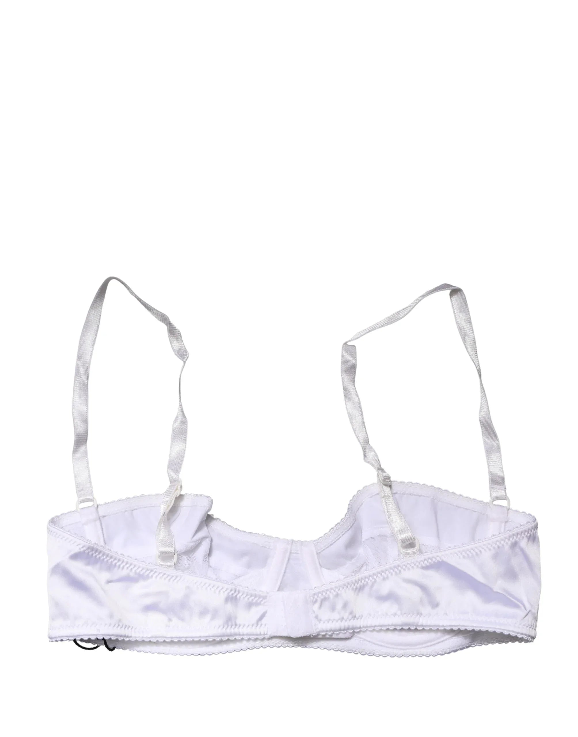 Dolce & Gabbana White Semi-Pad Underwire Balconette Bra Underwear
