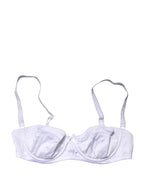 Dolce & Gabbana White Semi-Pad Underwire Balconette Bra Underwear
