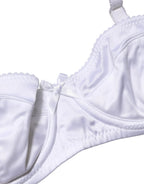 Dolce & Gabbana White Semi-Pad Underwire Balconette Bra Underwear