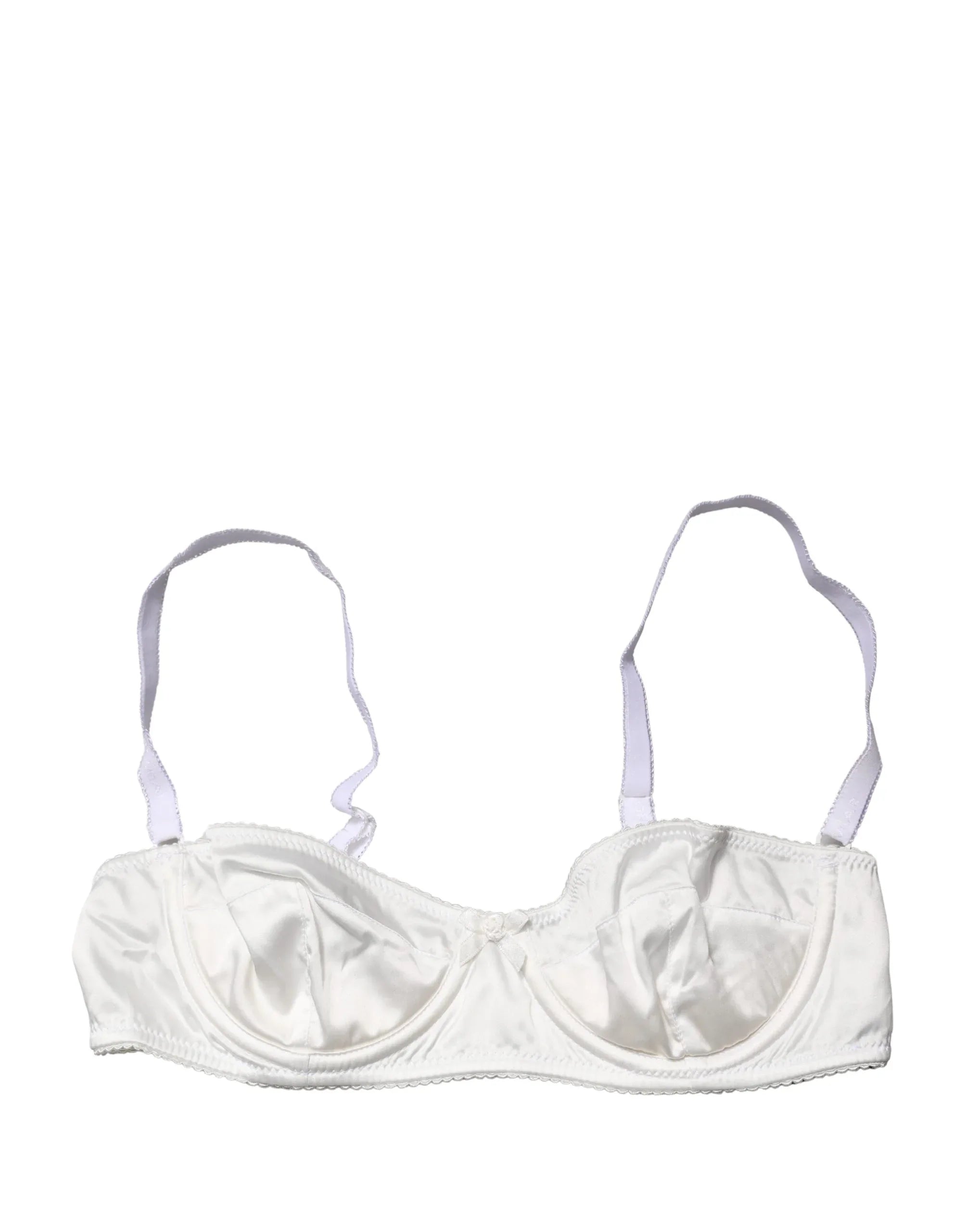 Dolce & Gabbana White Semi-Pad Underwire Balconette Bra Underwear