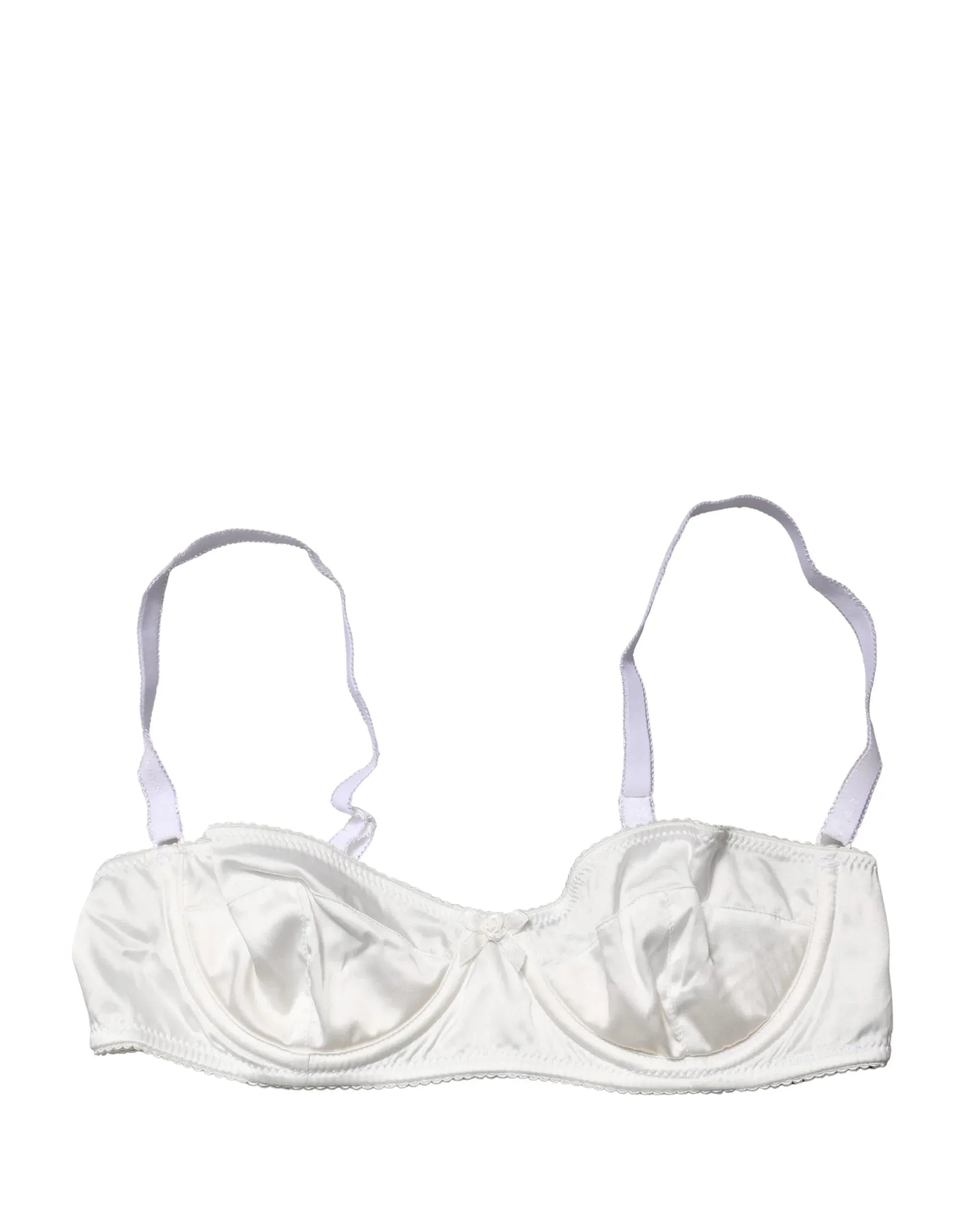 Dolce & Gabbana White Semi-Pad Underwire Balconette Bra Underwear