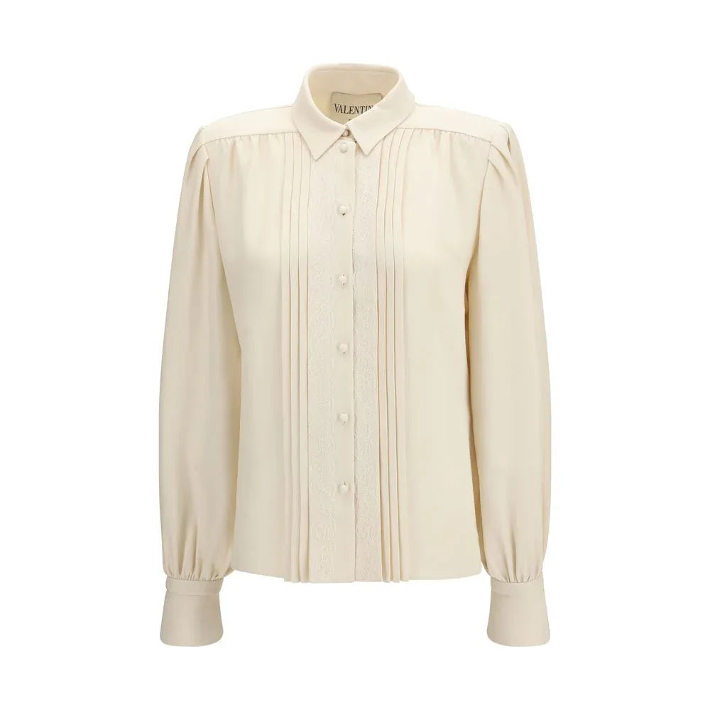 Valentino Beige Silk Shirt