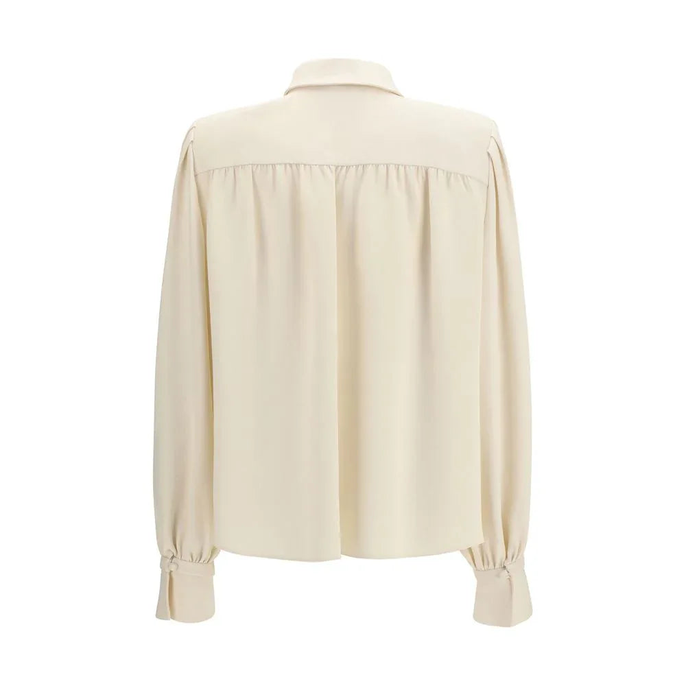 Valentino Beige Silk Shirt
