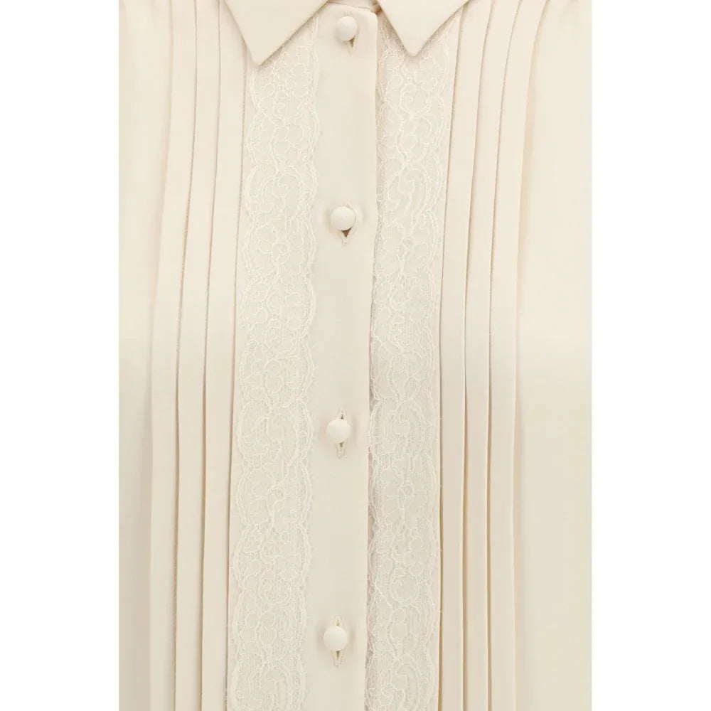 Valentino Beige Silk Shirt