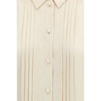 Valentino Beige Silk Shirt