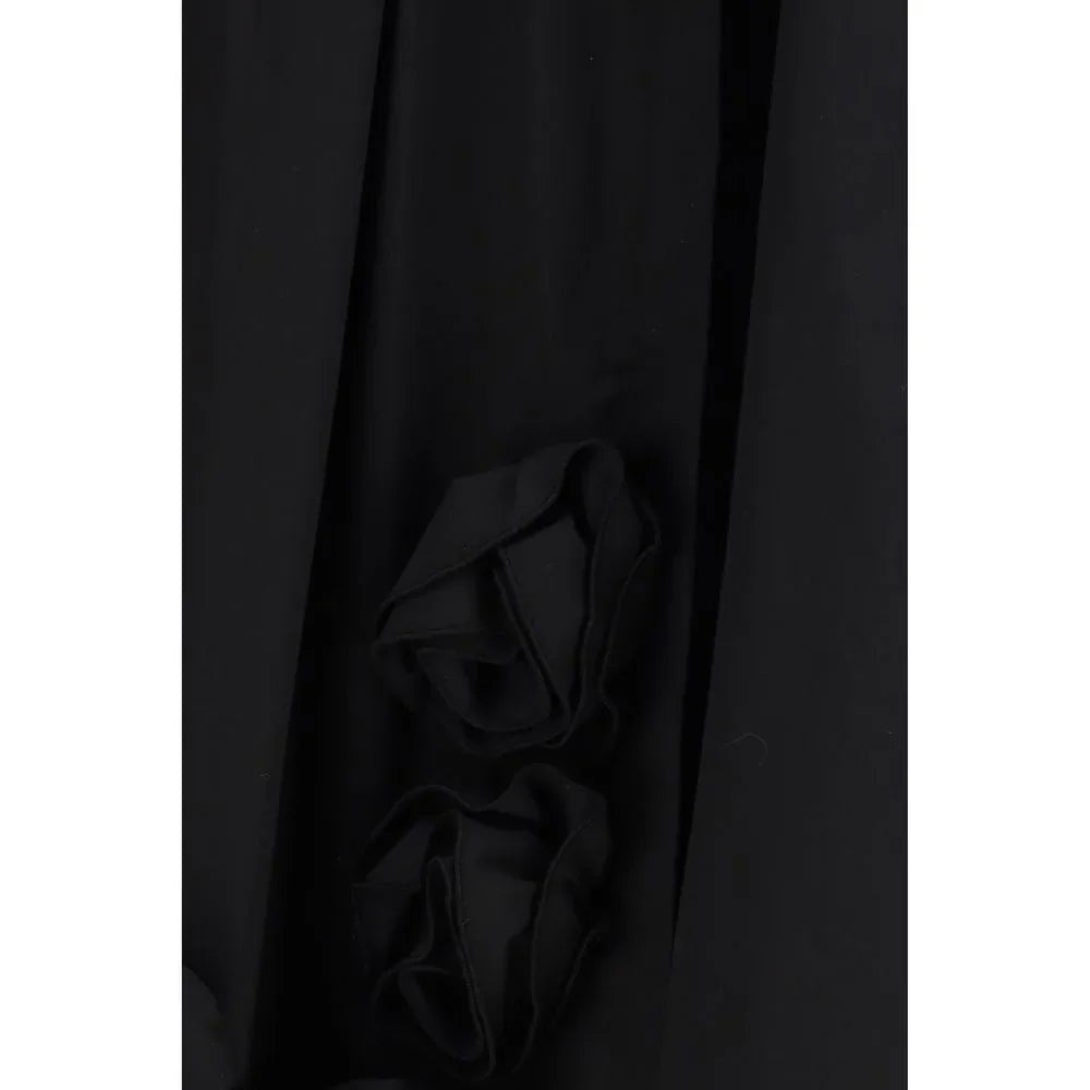 Ella Black Cotton Casual Dress