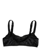 Dolce & Gabbana Black Semi-Pad Underwire Balconette Bra Underwear