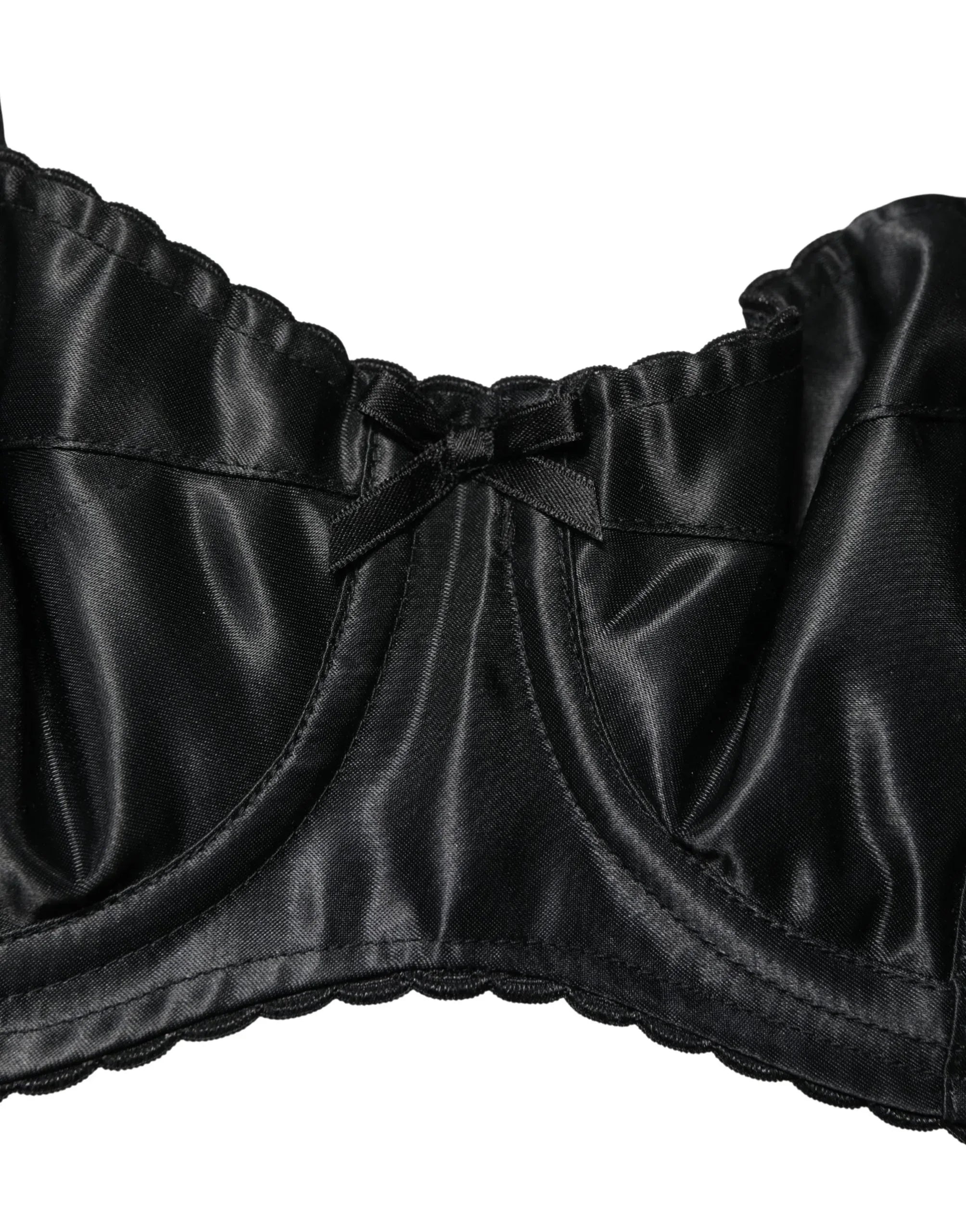 Dolce & Gabbana Black Semi-Pad Underwire Balconette Bra Underwear