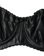 Dolce & Gabbana Black Semi-Pad Underwire Balconette Bra Underwear