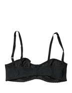 Dolce & Gabbana Black Semi-Pad Underwire Balconette Bra Underwear