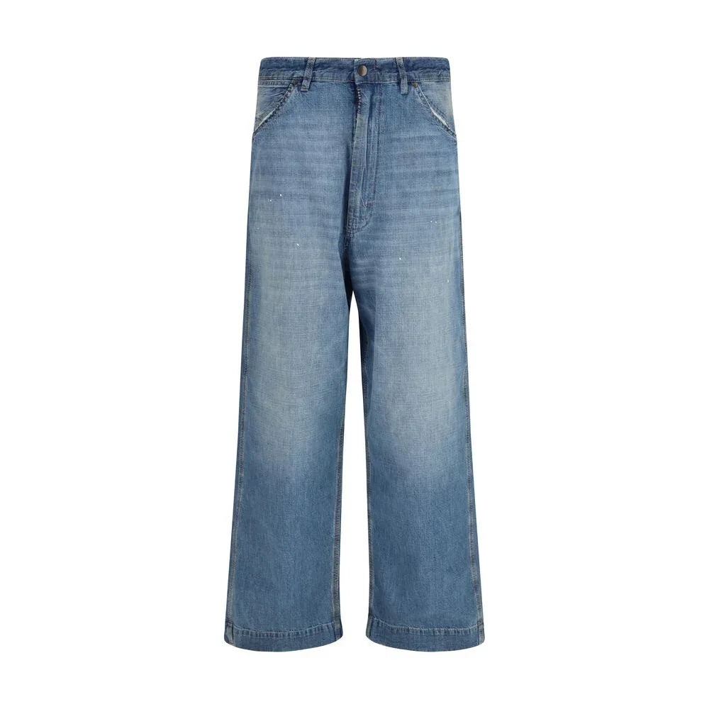 Maison Margiela Blue Cotton Relaxed Fit Jeans