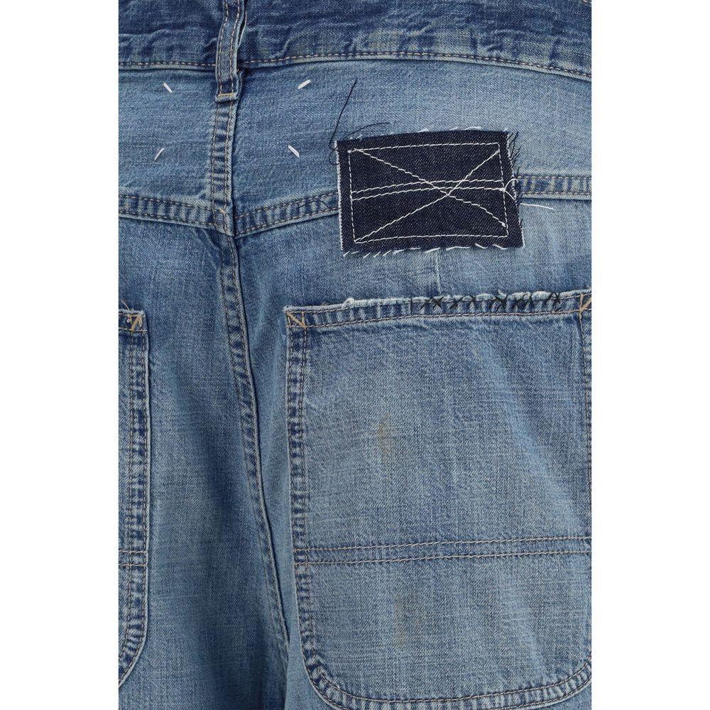 Maison Margiela Blue Cotton Relaxed Fit Jeans