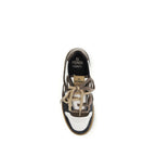 Fendi Multicolor Calf Leather Bos Taurus Low Top Sneakers