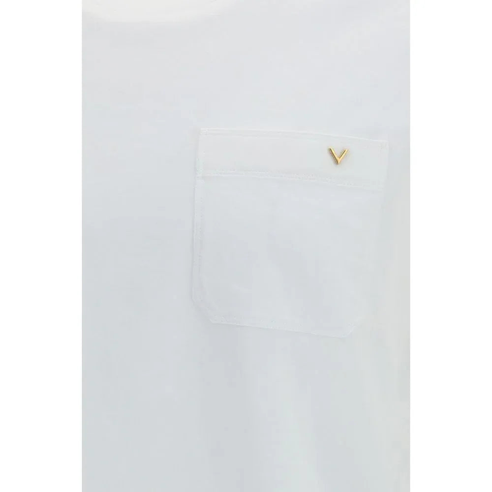 Valentino White Cotton T-Shirt