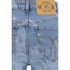 Fiorucci Blue Cotton Flared Jeans