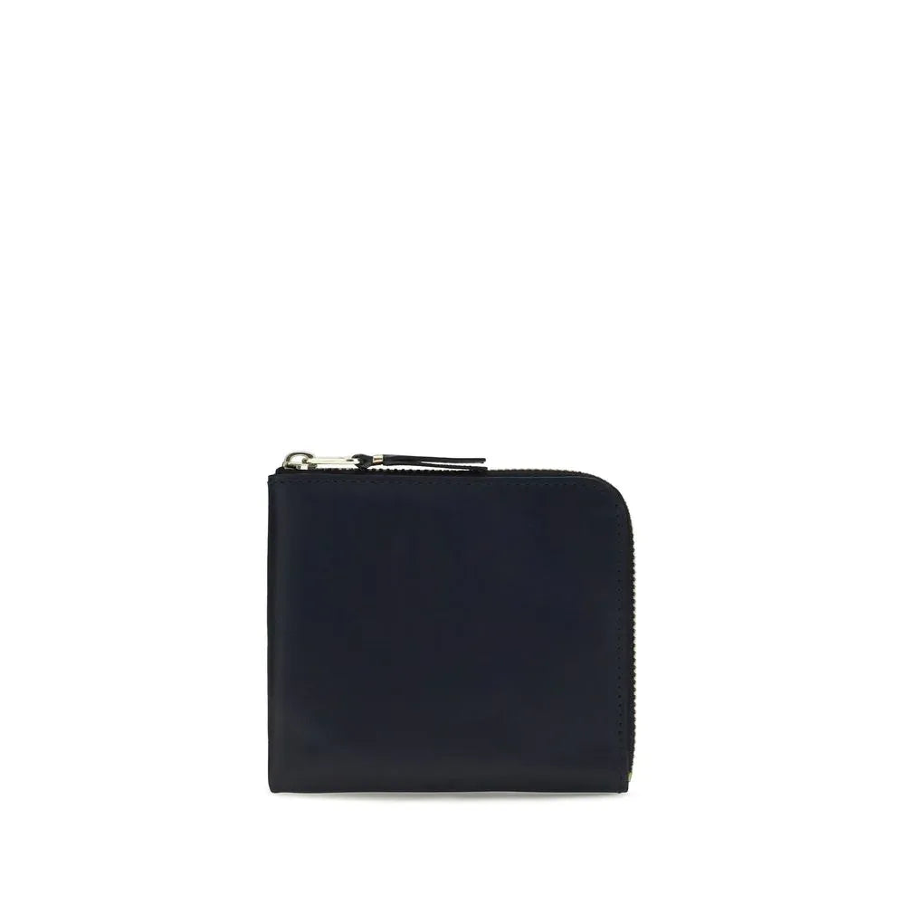 Comme Des Garçons Blue Calf Leather Bos Taurus Wallet