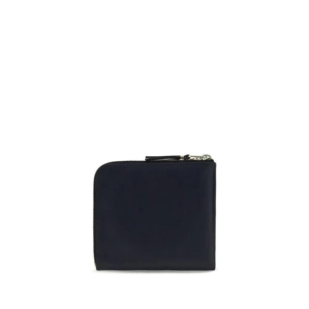 Comme Des Garçons Blue Calf Leather Bos Taurus Wallet