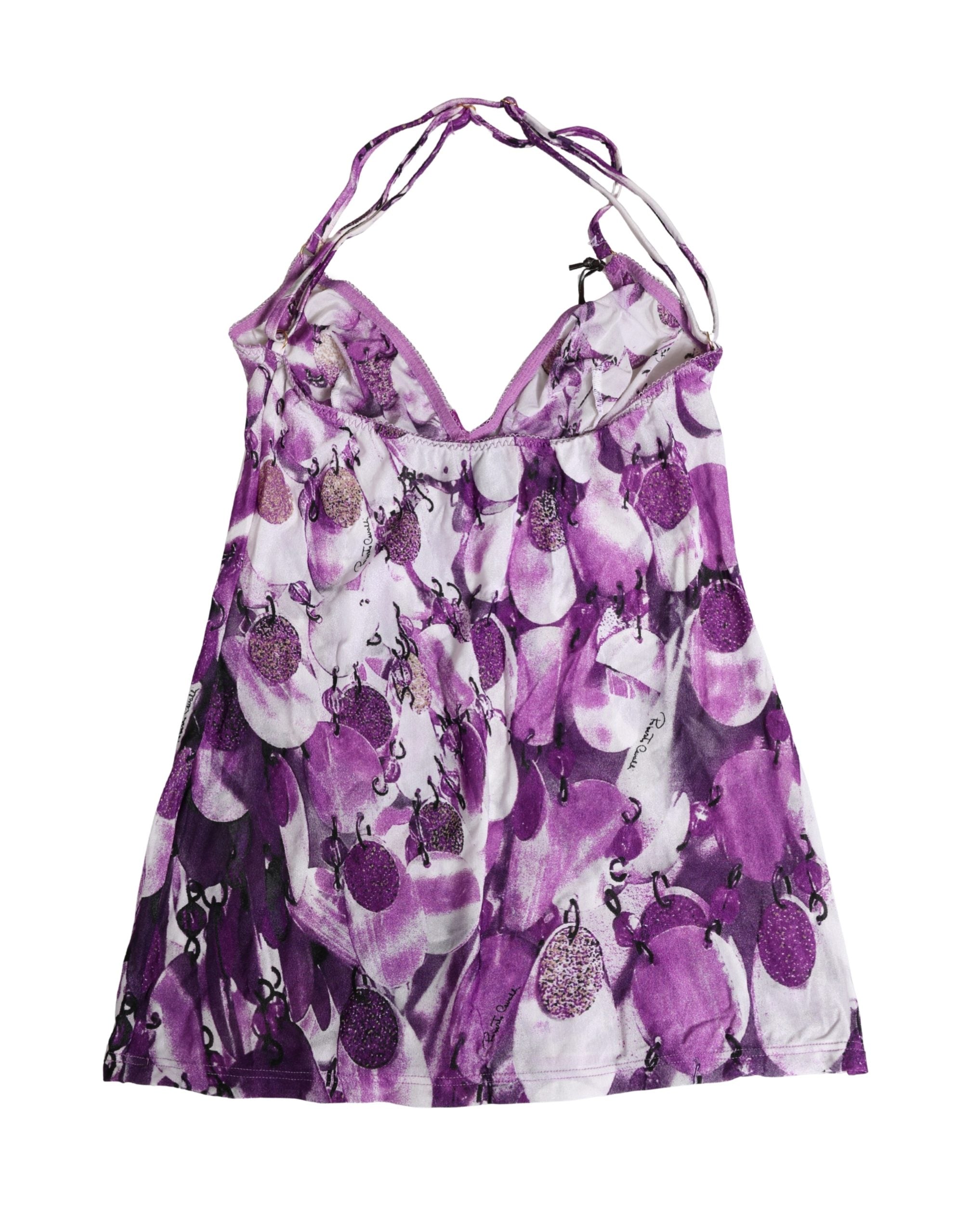 Roberto Cavalli Multicolor Patterned Halter Neck Underwear