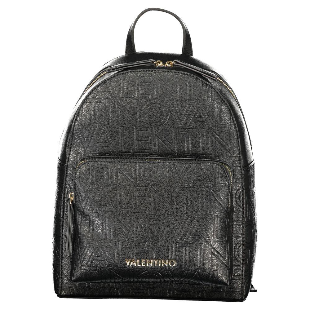 Mario Valentino Black Polyurethane Women's Backpack