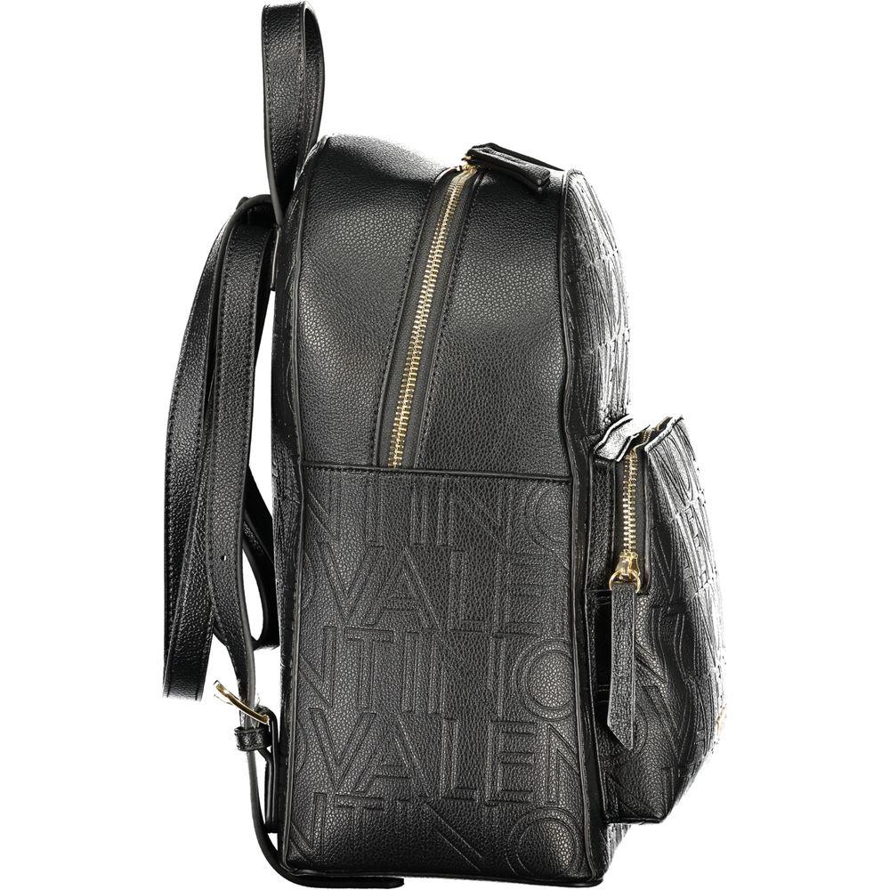 Mario Valentino Black Polyurethane Women's Backpack