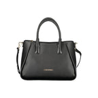 Mario Valentino Nero Poliuretano Women's Bag with Adjustable Shoulder Strap