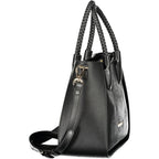 Mario Valentino Nero Poliuretano Women's Bag with Adjustable Shoulder Strap