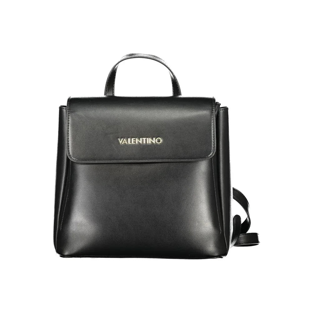 Mario Valentino Black Polyurethane Women's Backpack