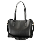 Mario Valentino Nero Polyurethane Women's Bag with Recycled Features