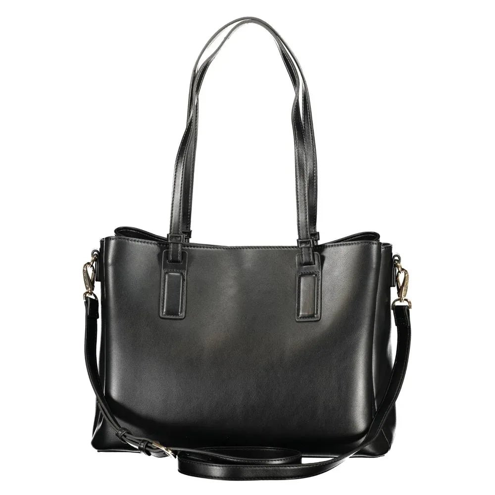 Mario Valentino Nero Polyurethane Women's Bag with Recycled Features