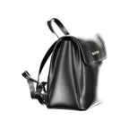 Mario Valentino Black Polyurethane Women's Backpack