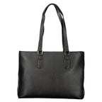 Mario Valentino Nero Poliuretano Womens Bag with Internal Pocket and Phone Spaces
