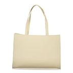 Mario Valentino Beige Polyurethane Womens Bag With Multiple Pockets