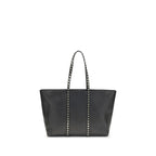 Valentino Garavani Black Calf Leather Bos Taurus Shoulder Bag