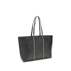 Valentino Garavani Black Calf Leather Bos Taurus Shoulder Bag